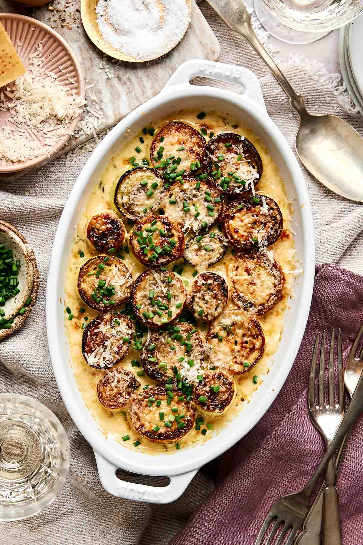 Creamy Braised Leeks
